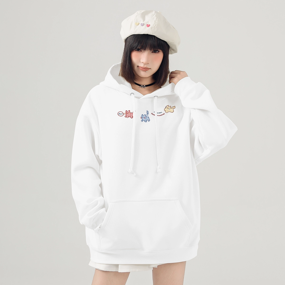 棉致 百搭舒适时尚简约长袖卫衣 女款