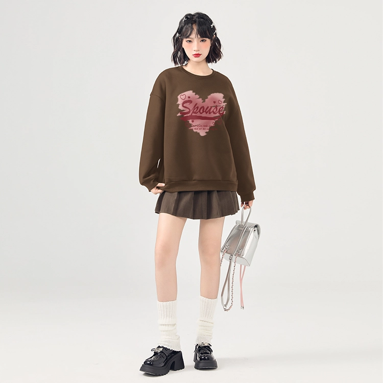 棉致 通勤简约气质卫衣 女