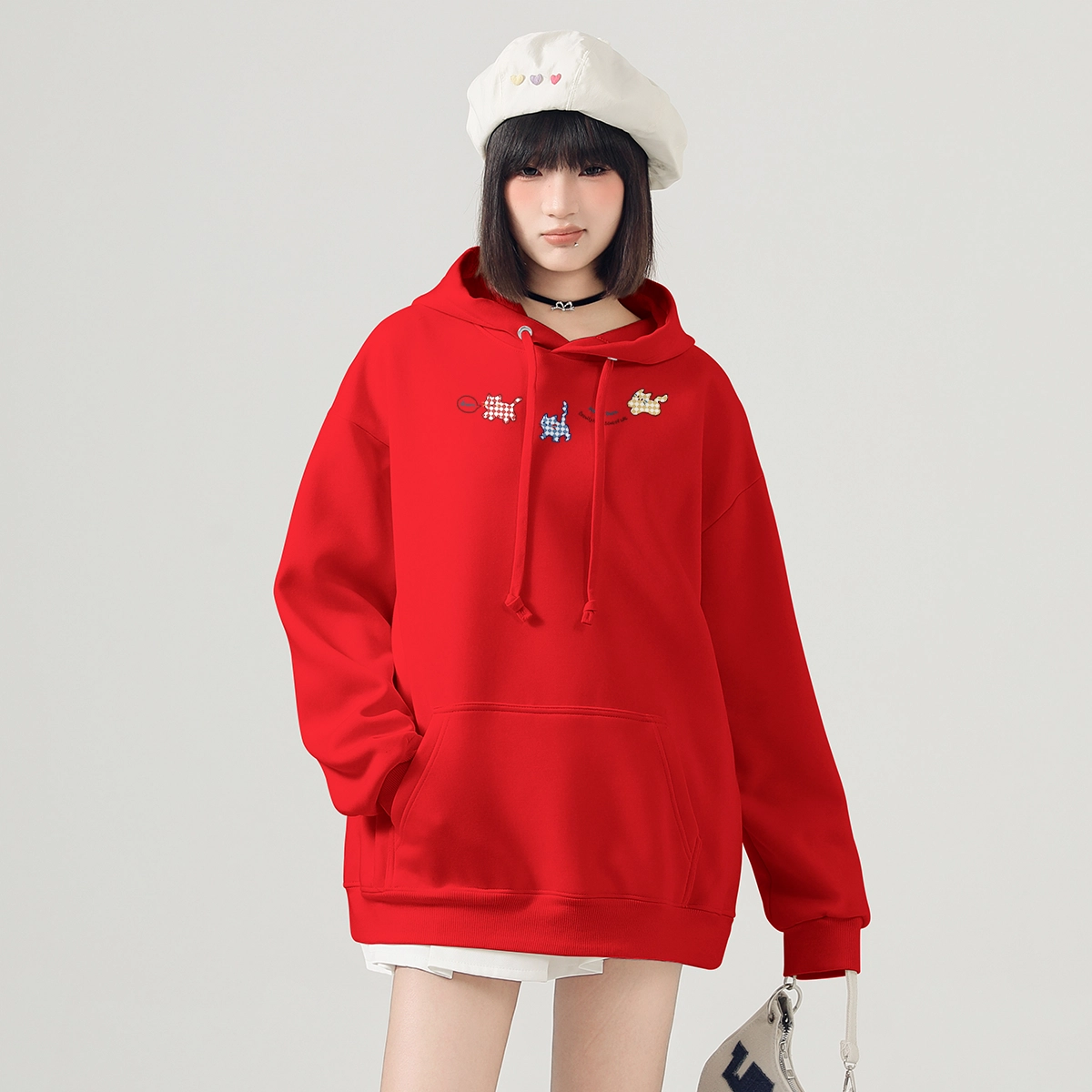 棉致 百搭舒适时尚简约长袖卫衣 女款