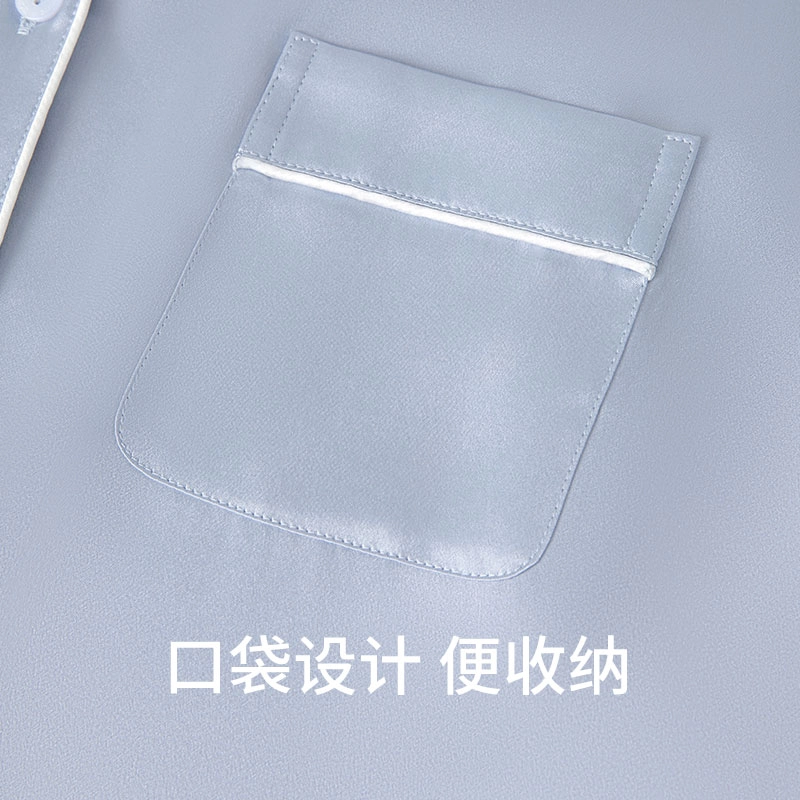 舒雅 桑蚕丝真丝梭织睡衣套装 女款