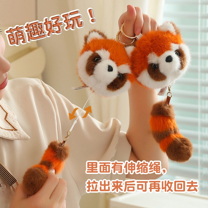 童年米菲 拉比泰小熊猫书包挂 背包装饰 玩偶周边