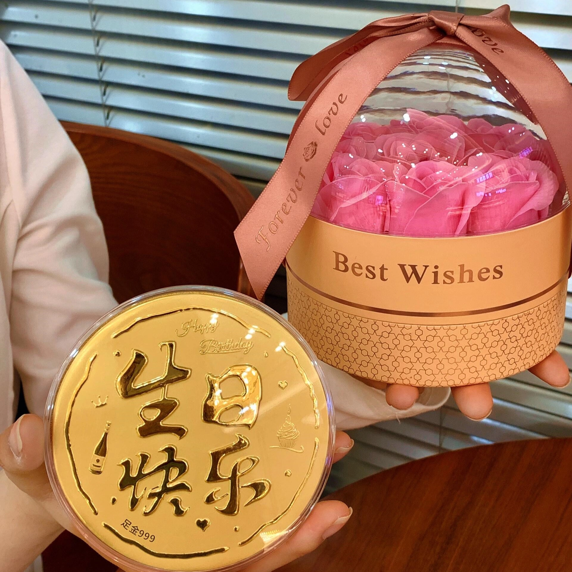 麟典 发财平安纳福新中式创意高级小众#好运 金 金片 男女同款情侣款