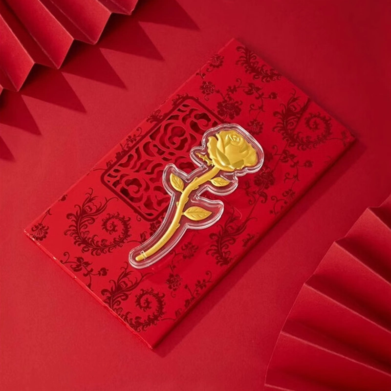 麟典 真爱玫瑰花 浪漫永不凋谢 十全十美新中式永生花摆件告白平安纳福储值宝藏高级小众红包#好运 金 挂件 男女同款情侣款