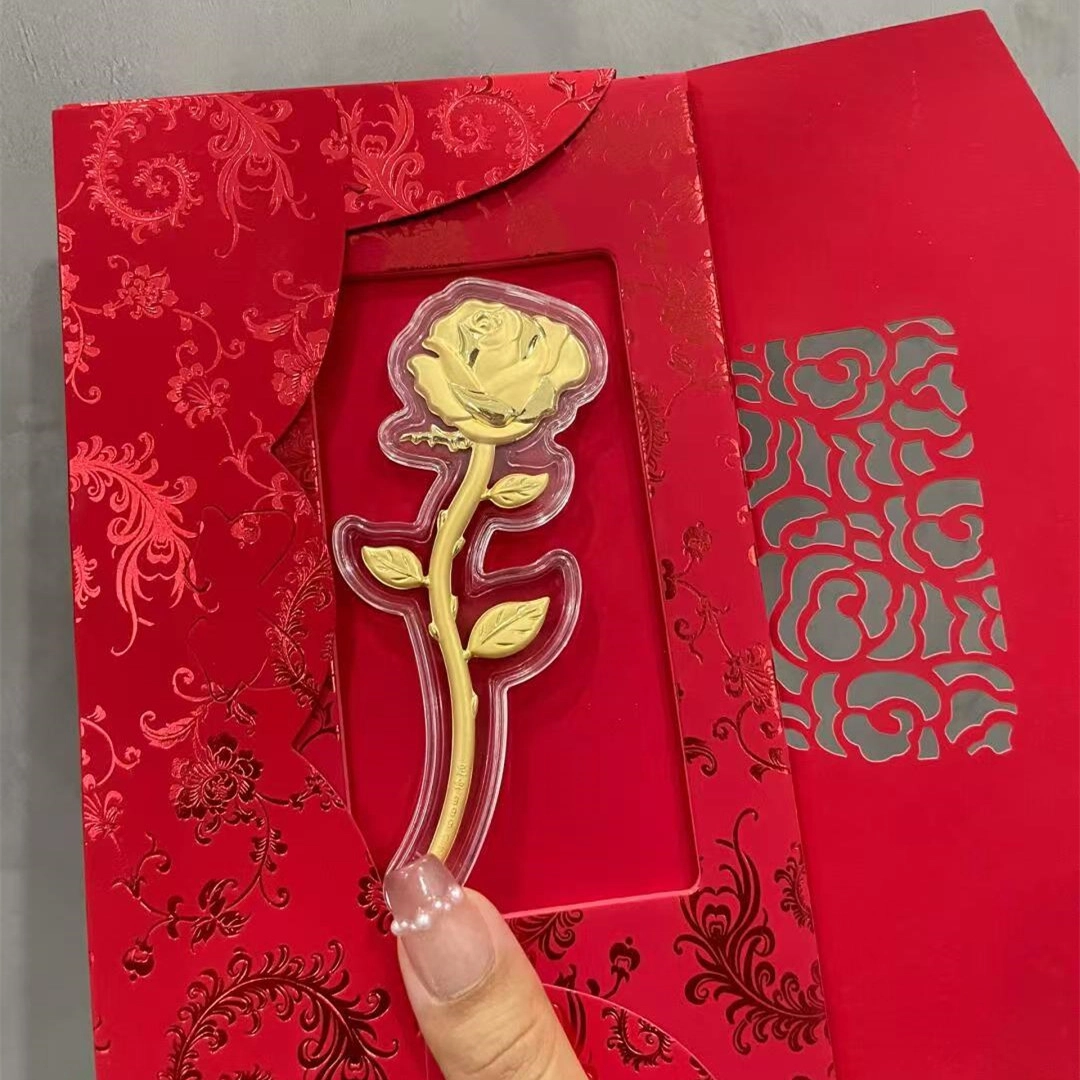 麟典 真爱玫瑰花 浪漫永不凋谢 十全十美新中式永生花摆件告白平安纳福储值宝藏高级小众红包#好运 金 挂件 男女同款情侣款