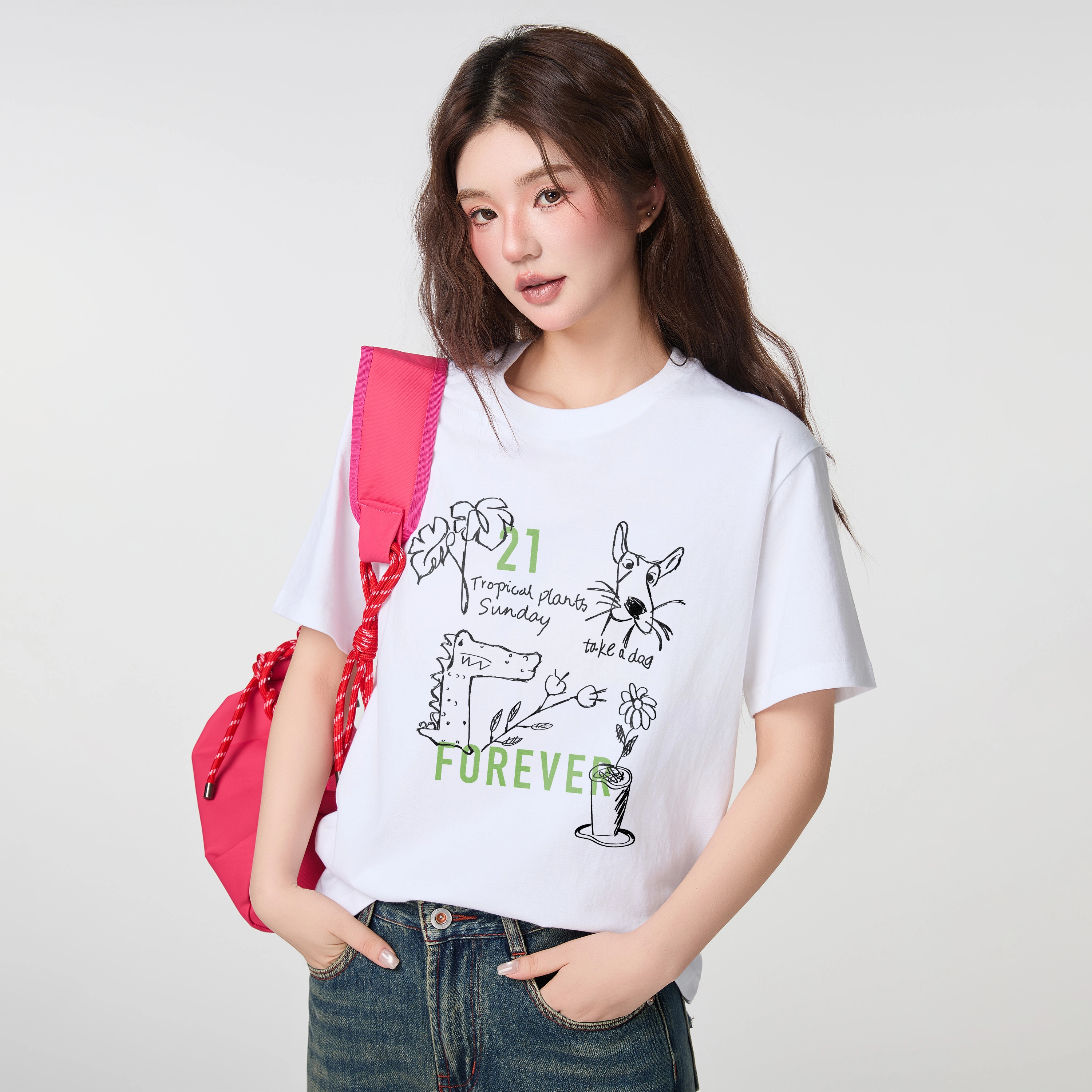 FOREVER 21 logooversize T