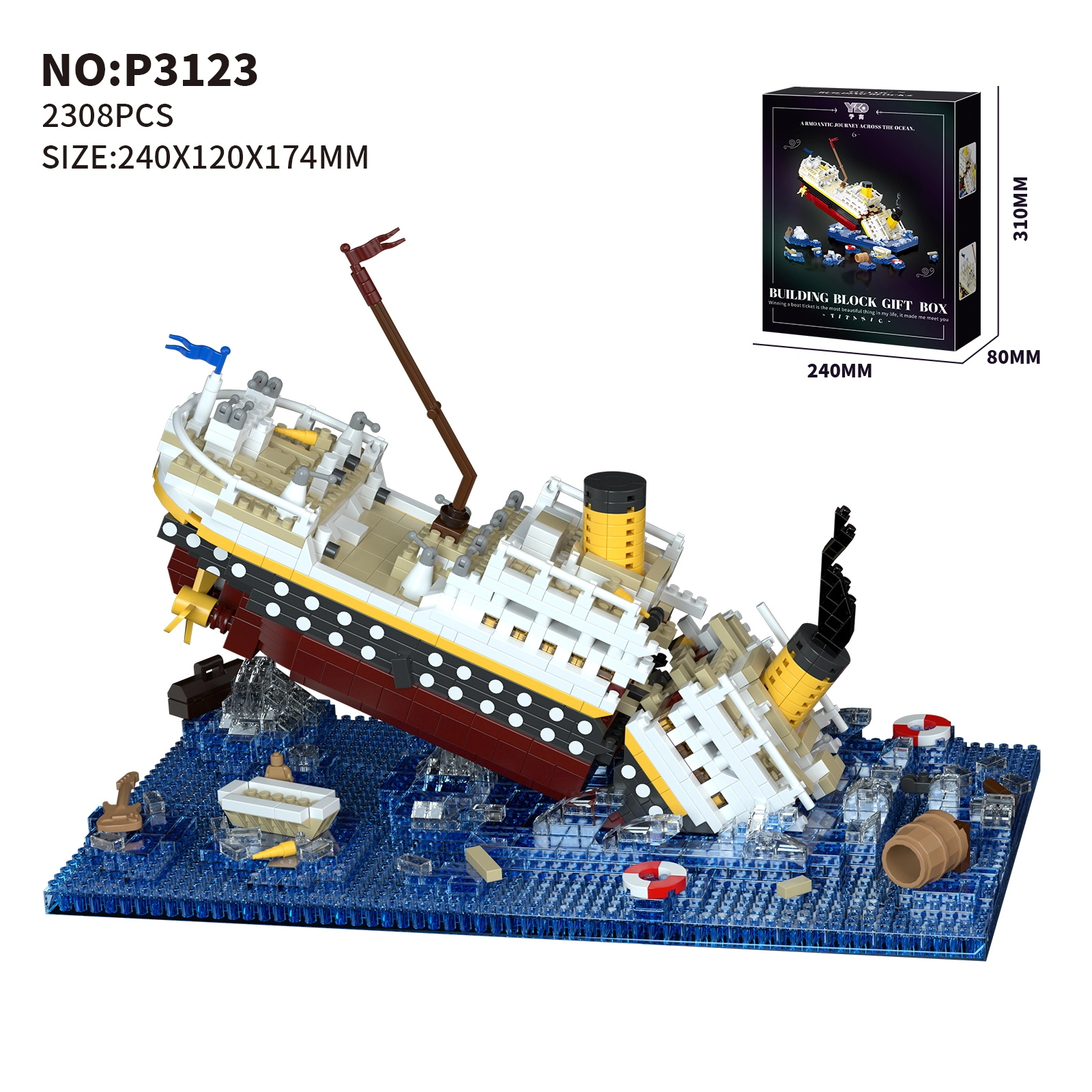 2383pcs P3122