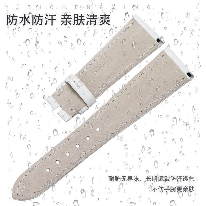 达梭适用原装百达翡丽鳄鱼皮真皮手表表带女