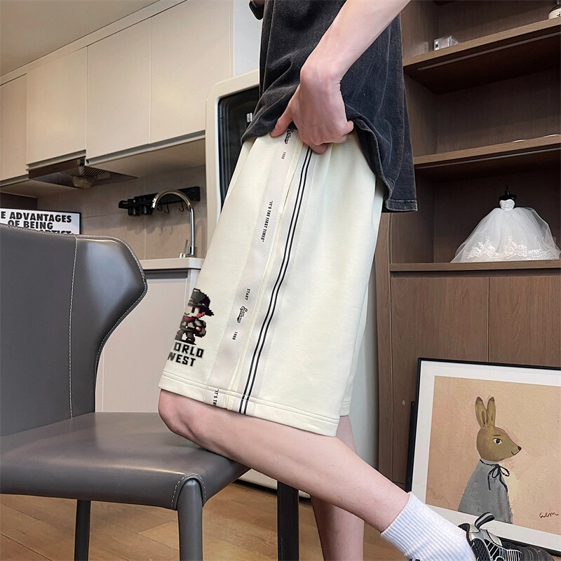 袋鼠 高街设计美式潮牌宽松创意街头通勤百搭时尚休闲短裤 男女同款