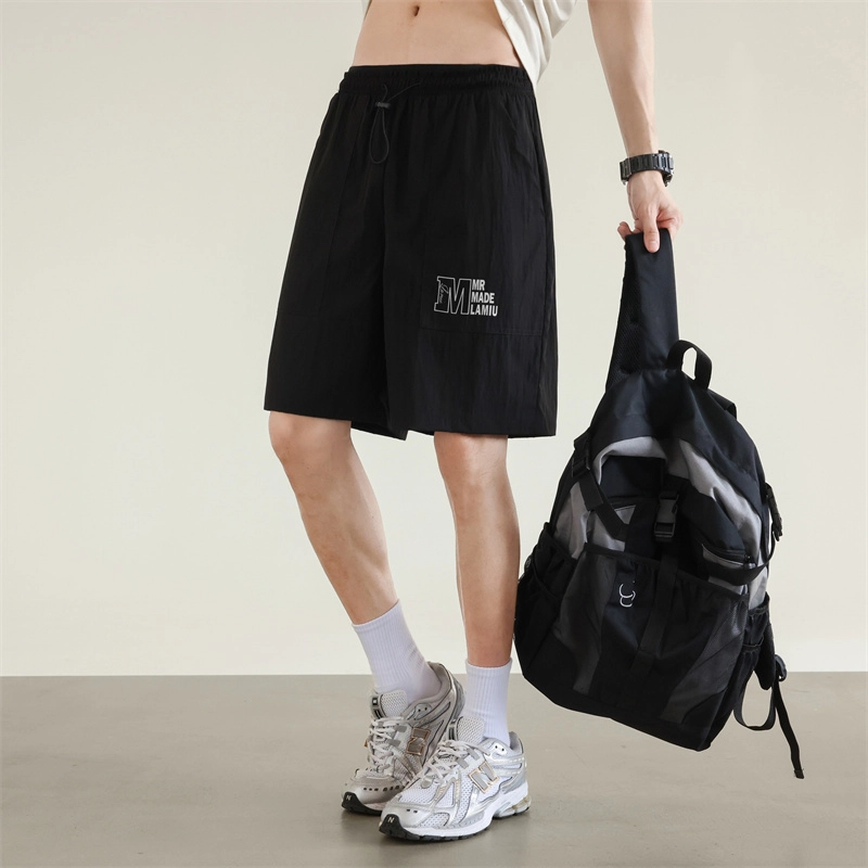 兰缪 简约美式复古百搭舒适休闲短裤 男女同款