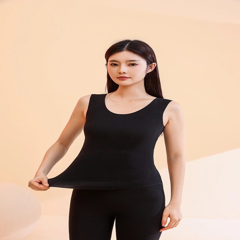 都市丽人 纯色抑菌贴身保暖无痕保暖背心 女款
