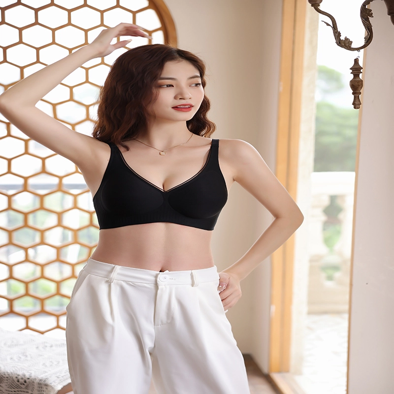 都市丽人 舒适透气聚拢薄款无痕调整型上托文胸 女款