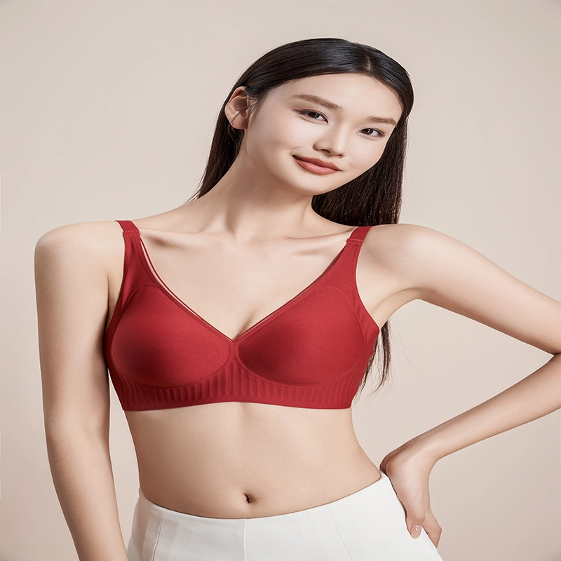 都市丽人 舒适透气聚拢薄款无痕调整型上托文胸 女款
