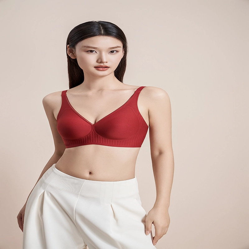 都市丽人 舒适透气聚拢薄款无痕调整型上托文胸 女款