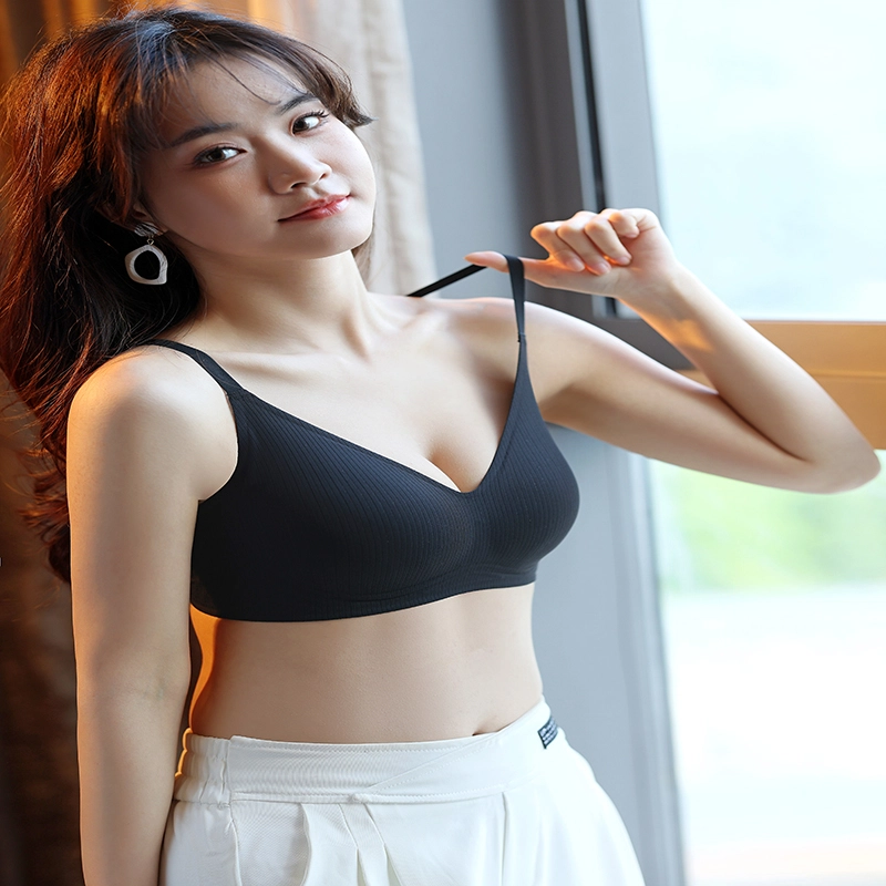 都市丽人 舒适透气聚拢薄款小胸无痕提拉蕾丝调整型文胸 女款