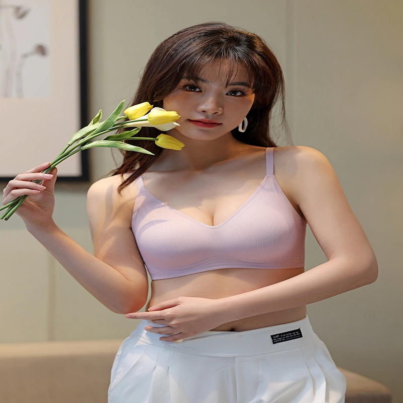 都市丽人 舒适透气聚拢薄款小胸无痕提拉蕾丝调整型文胸 女款