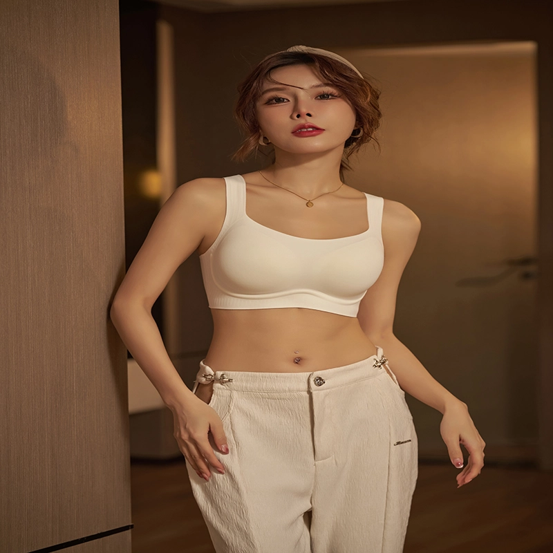 都市丽人 舒适固定杯聚拢睡眠无痕提拉文胸 女款