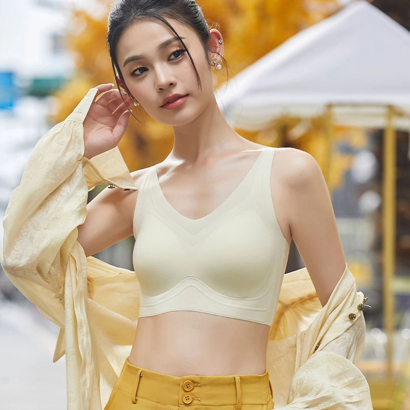 都市丽人 美背舒适透气聚拢薄款无痕睡眠小胸文胸 女款