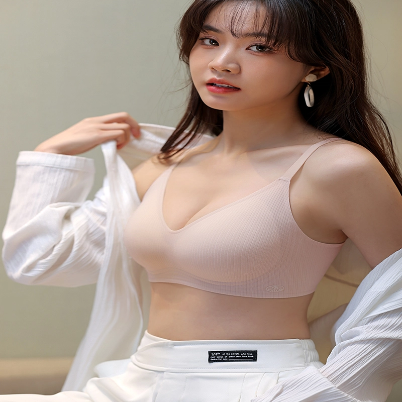 都市丽人 舒适透气聚拢薄款小胸无痕提拉蕾丝调整型文胸 女款