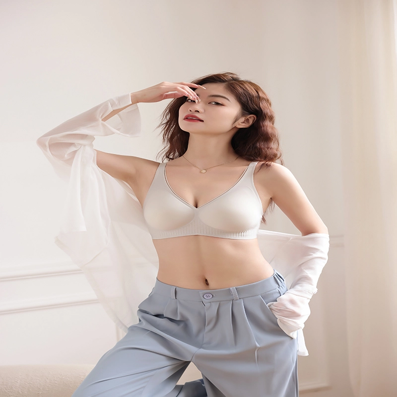 都市丽人 舒适透气聚拢薄款无痕调整型上托文胸 女款