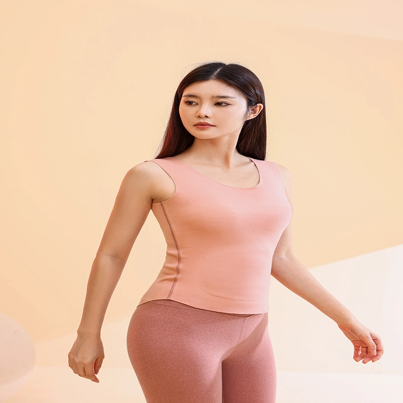 都市丽人 纯色抑菌贴身保暖无痕保暖背心 女款