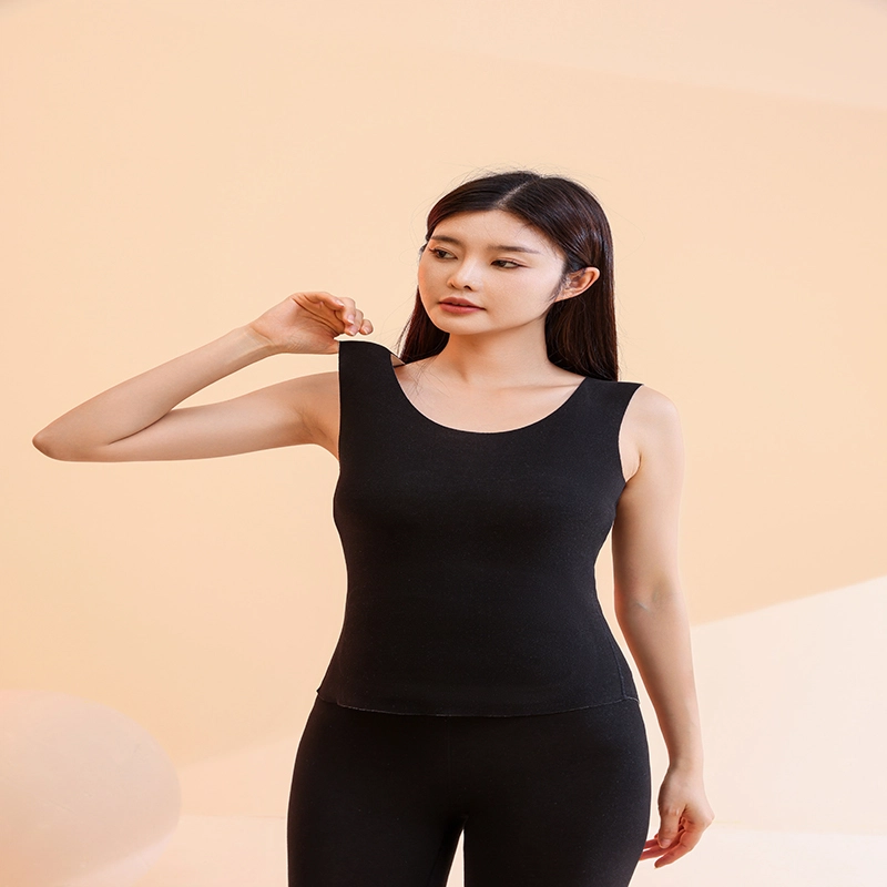 都市丽人 纯色抑菌贴身保暖无痕保暖背心 女款