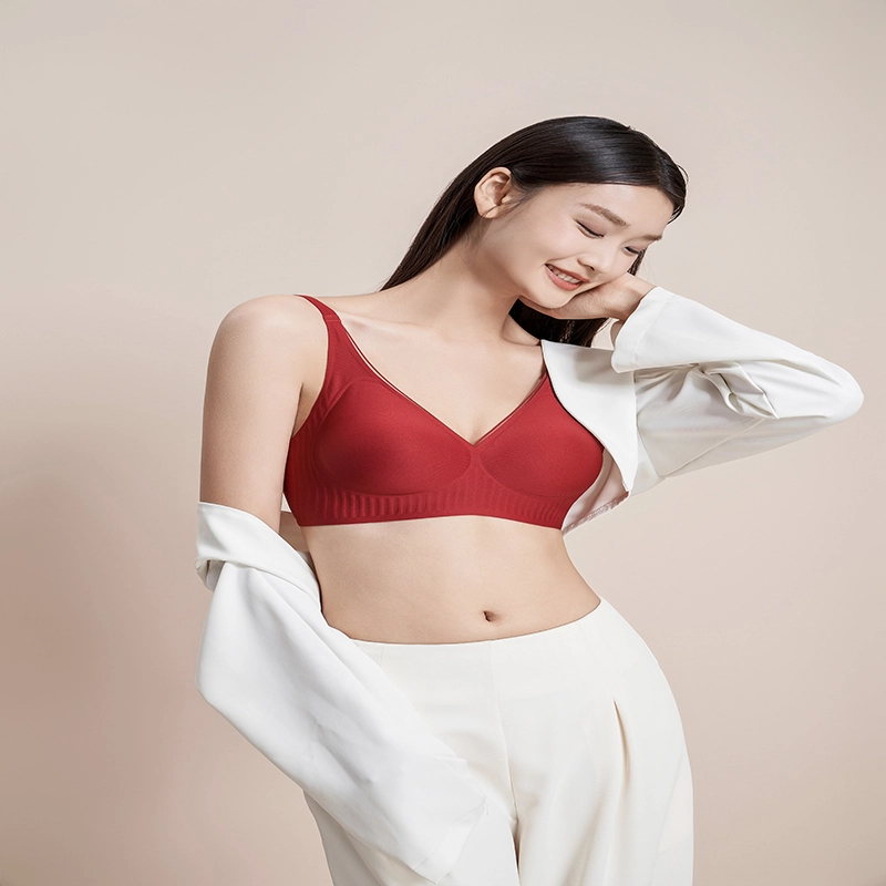 都市丽人 舒适透气聚拢薄款无痕调整型上托文胸 女款