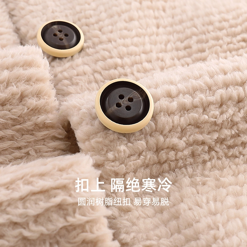 都市丽人 柔软开衫简约休闲亲肤蓄温保暖长袖长裤睡衣套装 女款 图片色
