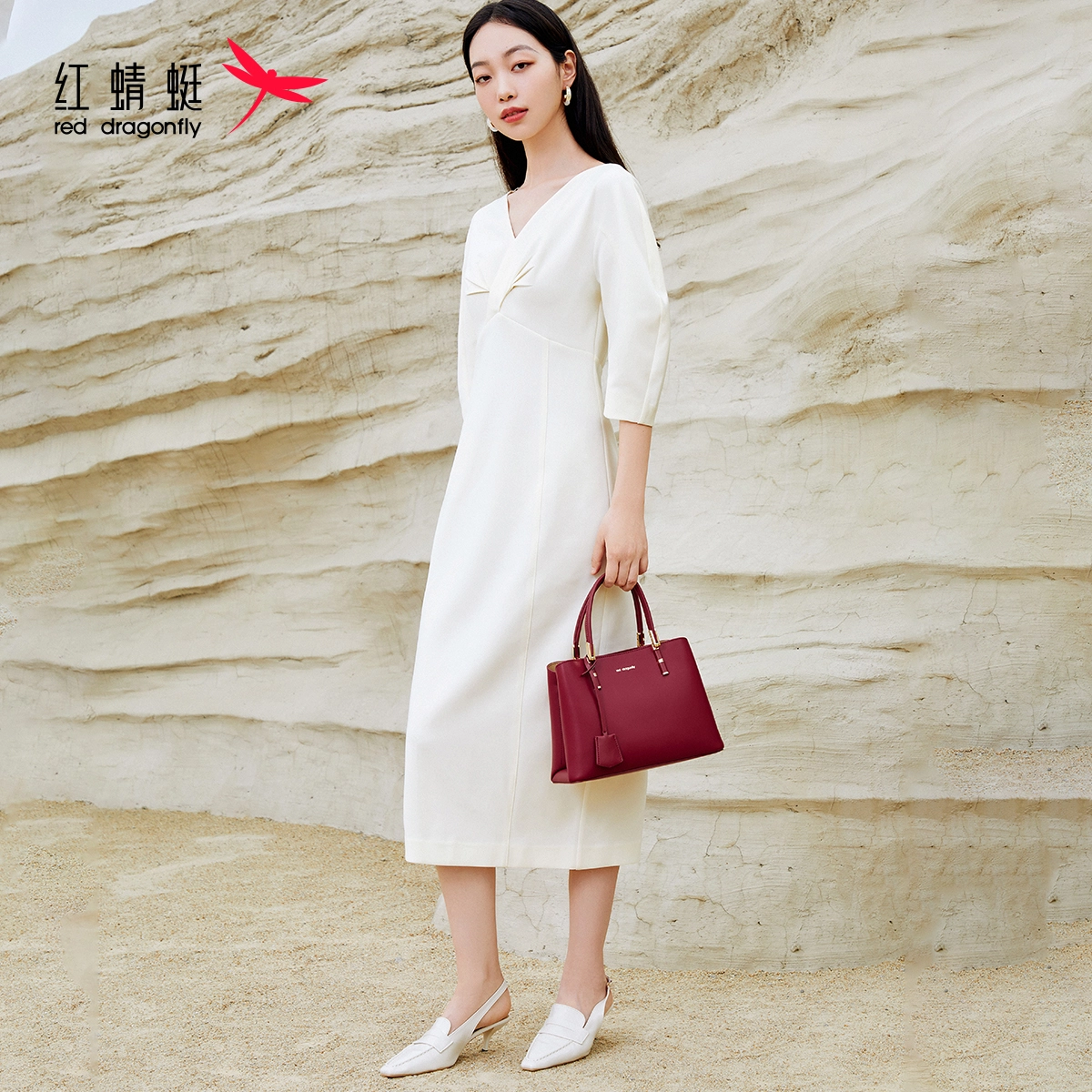 红蜻蜓 通勤百搭 真皮 手提包 女款 多色