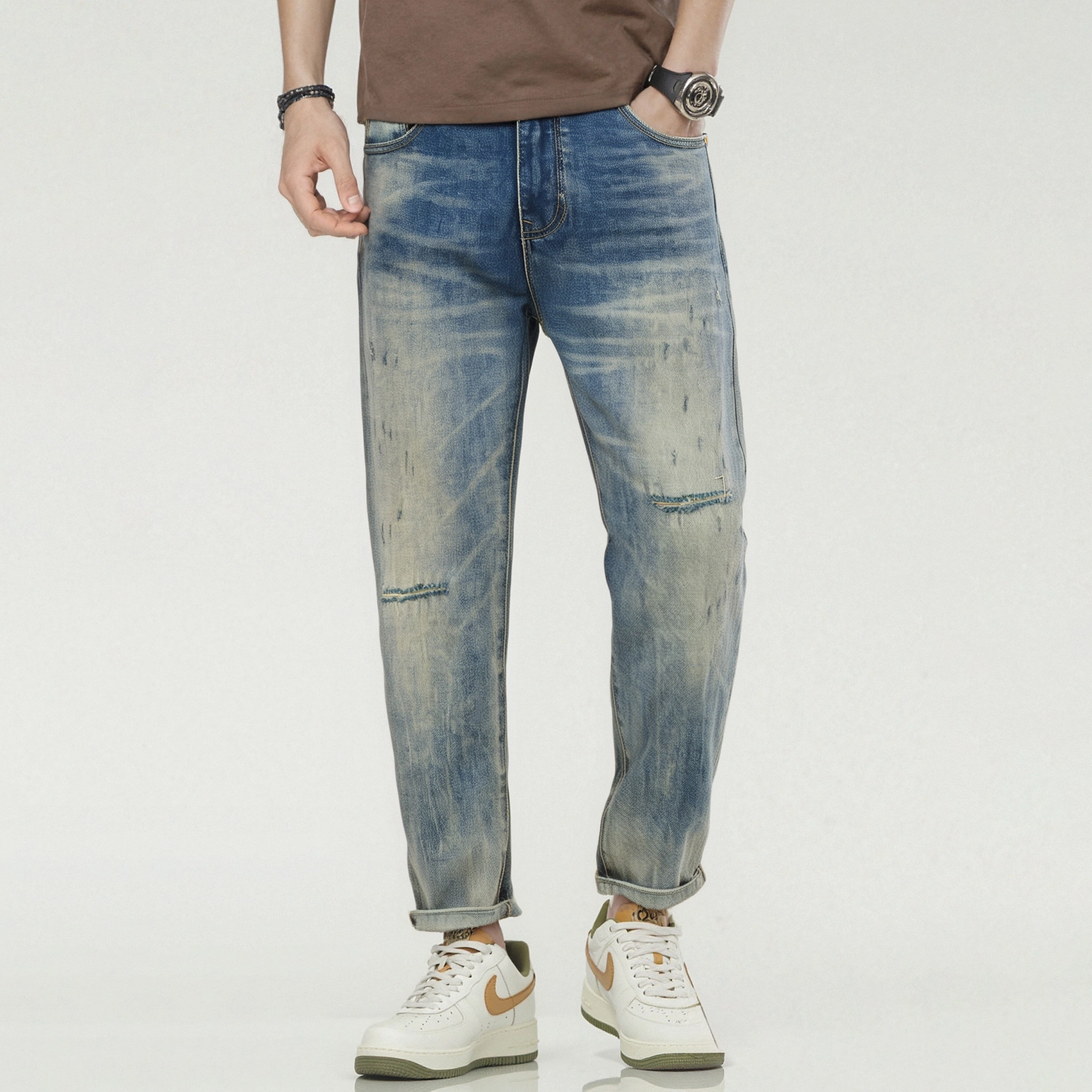 Automobili Lamborghini baggy jeans