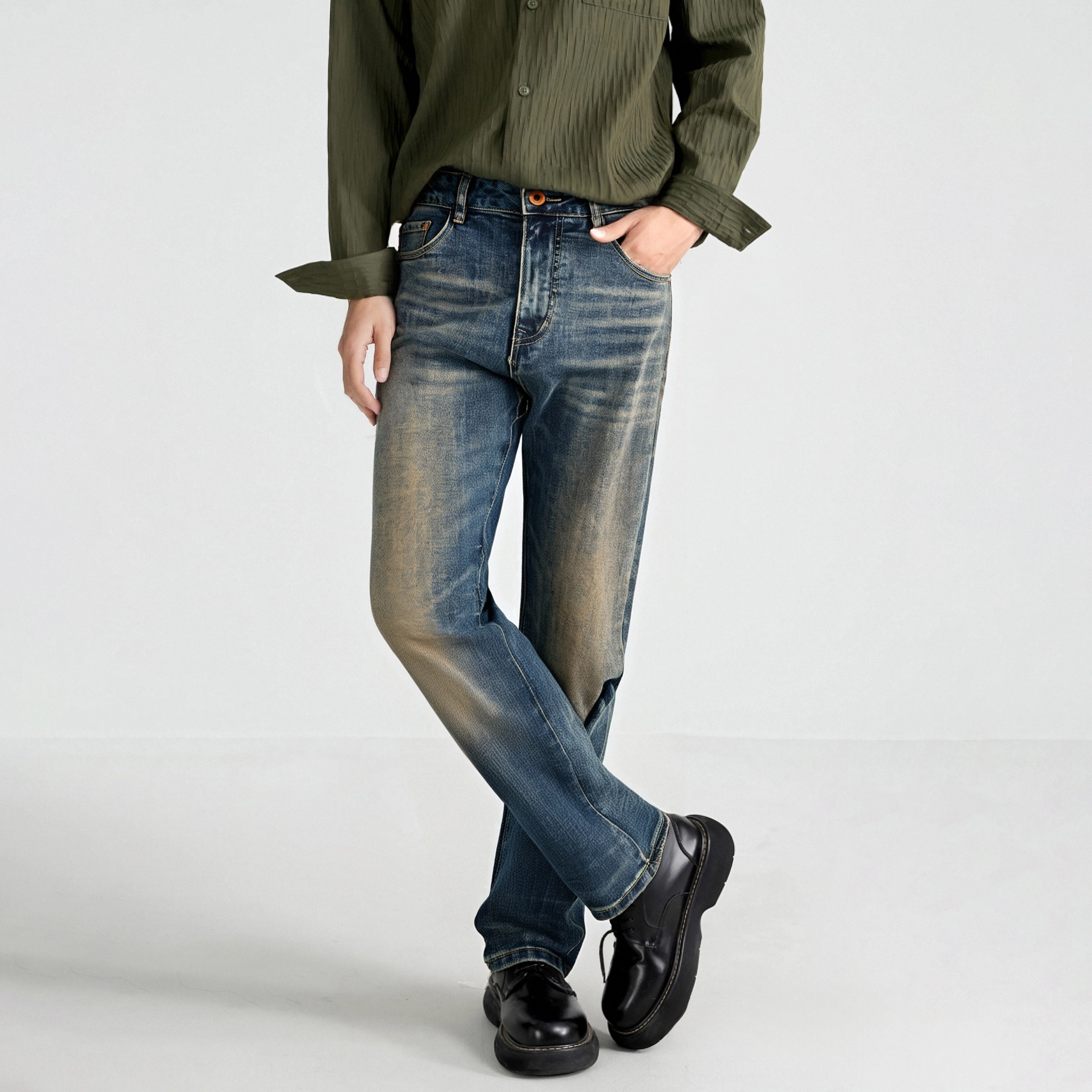 Automobili Lamborghini baggy jeans