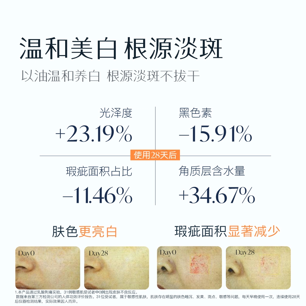 天露芬 美白精华油润泽护肤套装 淡斑保湿