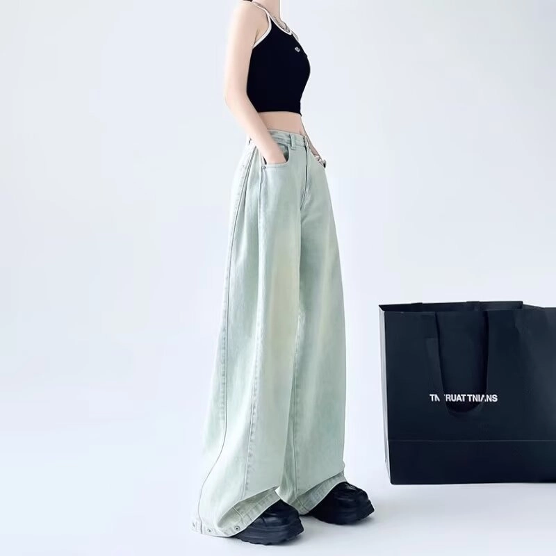 欧迪芬 时尚舒适百搭牛仔裤 女款 浅蓝