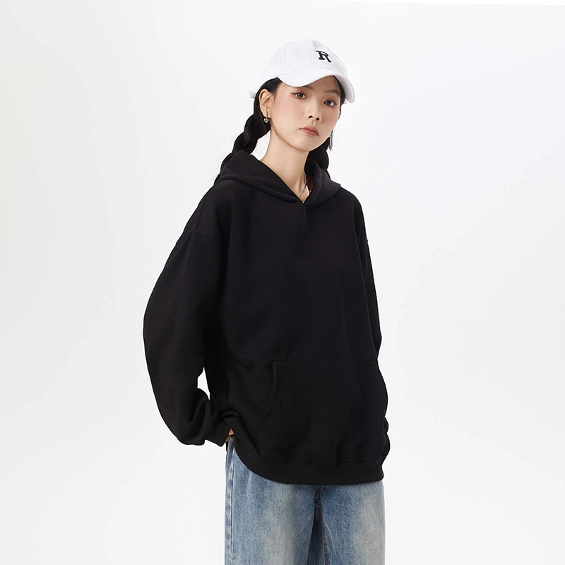 欧迪芬 春秋就百搭宽松日系连帽情侣款休闲外套卫衣 男女同款
