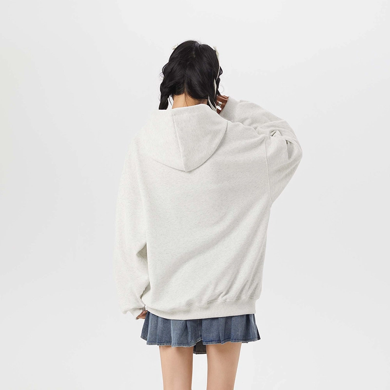 欧迪芬 春秋就百搭宽松日系连帽情侣款休闲外套卫衣 男女同款