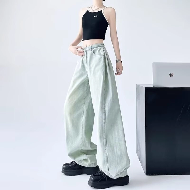 欧迪芬 时尚舒适百搭牛仔裤 女款 浅蓝