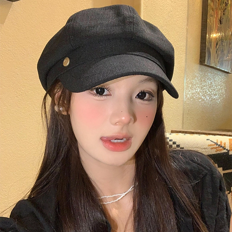 浪莎 日系文艺洋气百搭八角帽时尚潮流显脸小画家帽街头出游 棉 贝雷帽 女款