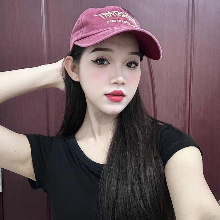 浪莎 做旧街头复古风时尚潮流小众设计显脸 棉 鸭舌帽 男女同款情侣款