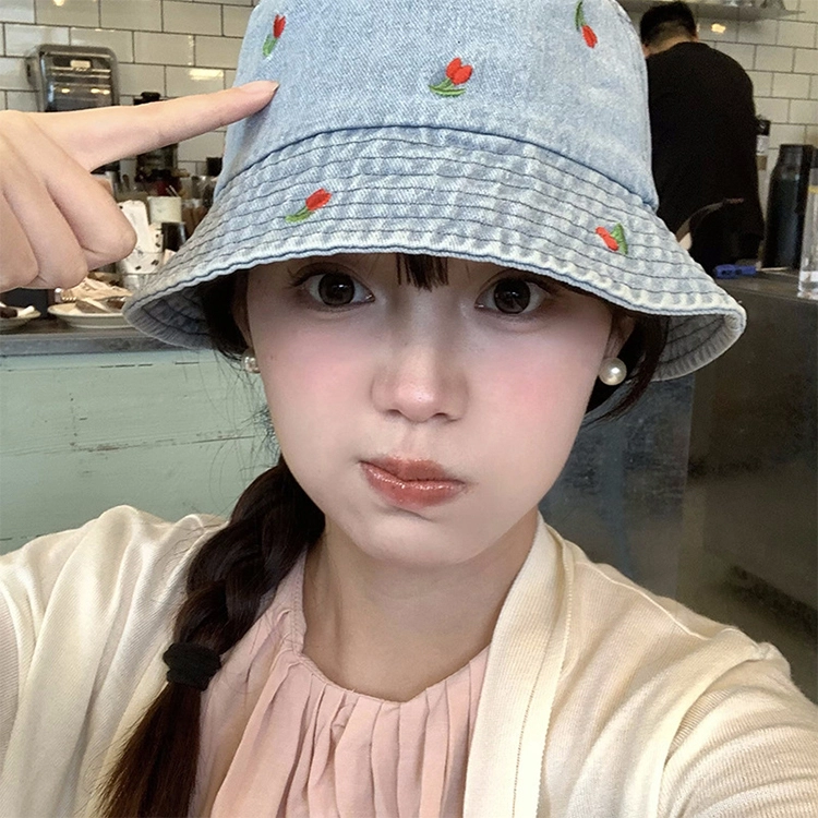 浪莎 韩式田园风小清新户外小众设计钓鱼 聚酯纤维 渔夫帽 男女同款情侣款