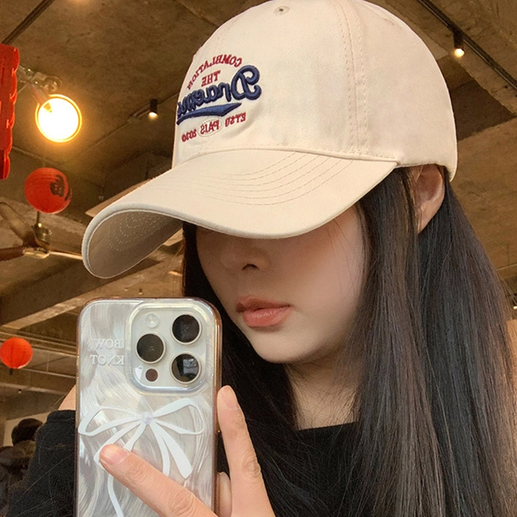 浪莎 美式字母刺绣软顶宽檐户外出行防晒遮阳学生休闲百搭大头围显脸小 棉 鸭舌帽 男女同款情侣款