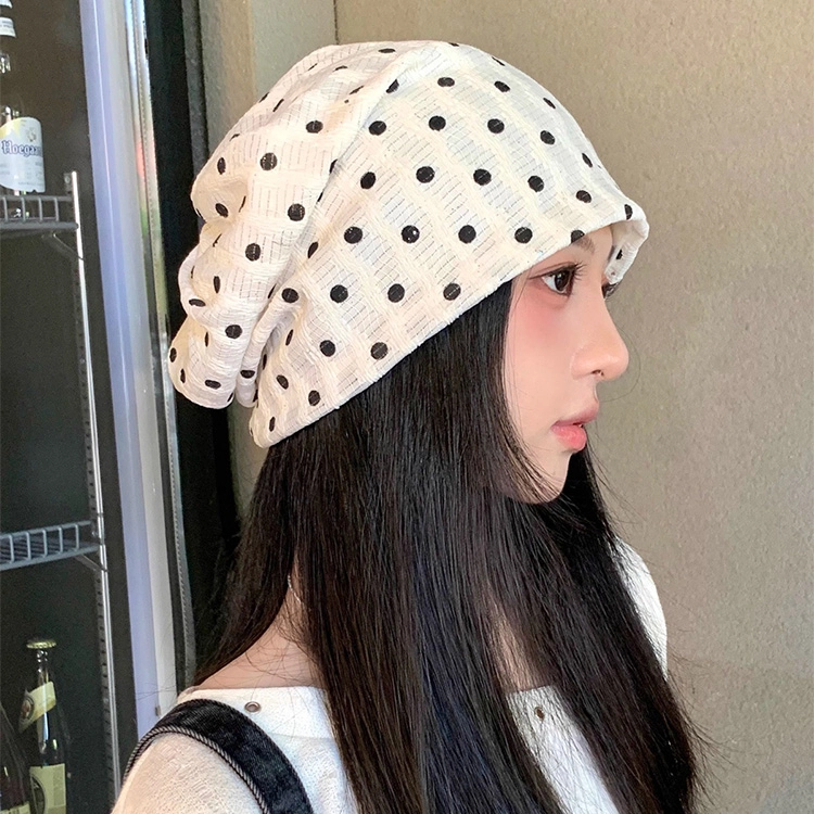 浪莎 韩式烫钻双层蝴蝶结可爱显脸小时尚百搭#好运 棉 绒线帽 男女同款情侣款
