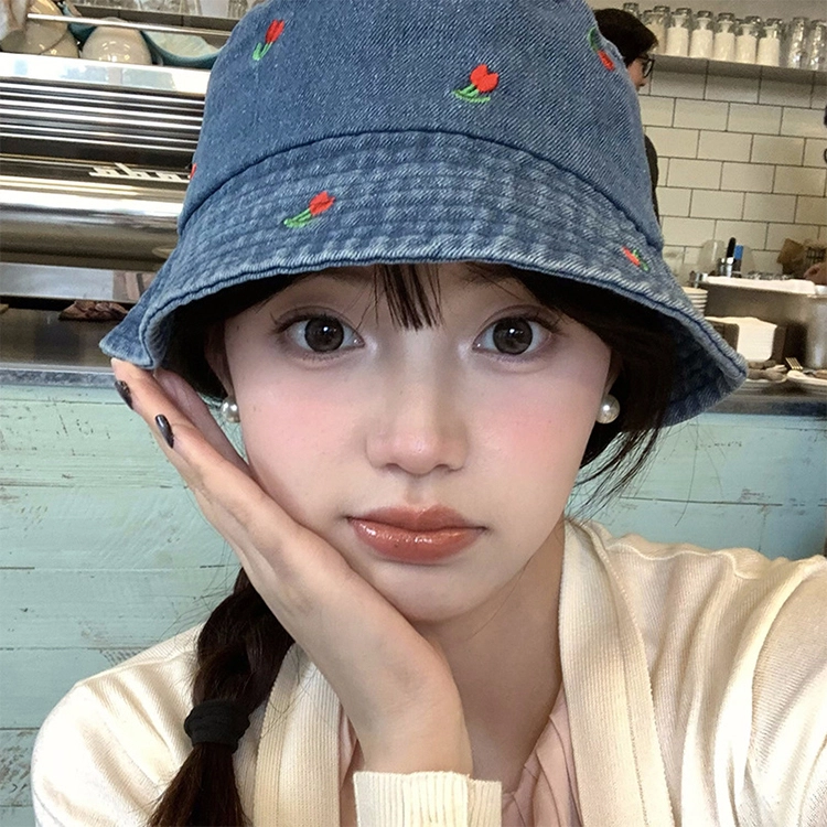 浪莎 韩式田园风小清新户外小众设计钓鱼 聚酯纤维 渔夫帽 男女同款情侣款
