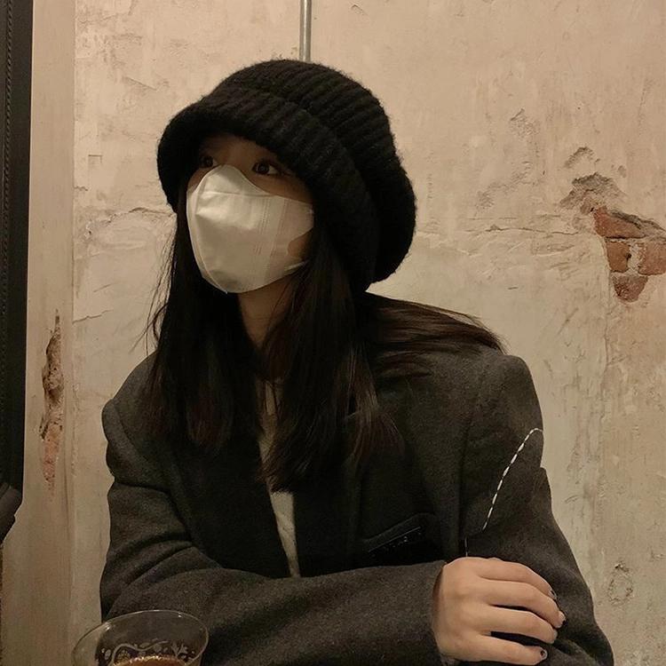 【日常百搭】 浪莎 秋冬加厚保暖一帽三戴毛线帽大头围显脸小冷帽百搭防风文艺针织帽 男女同款情侣款 涤纶 绒线帽 男女同款情侣款