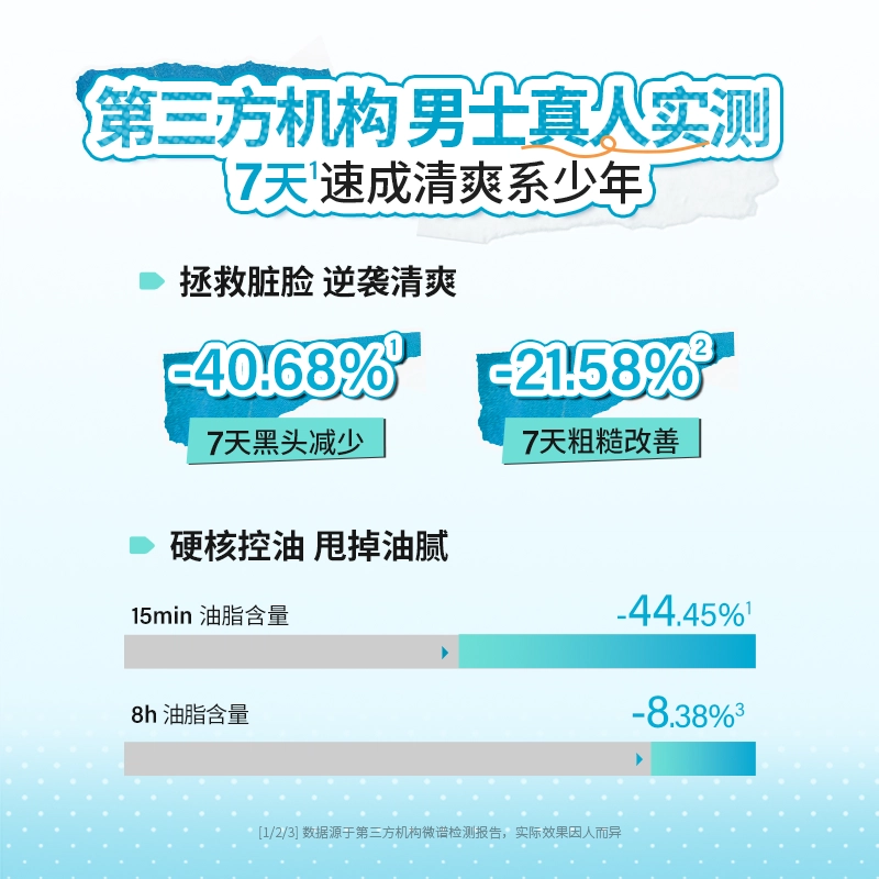 真丽斯 男士控油多效精华水乳洁面慕斯 护肤套装 保湿清爽清洁 两件套/三件套
