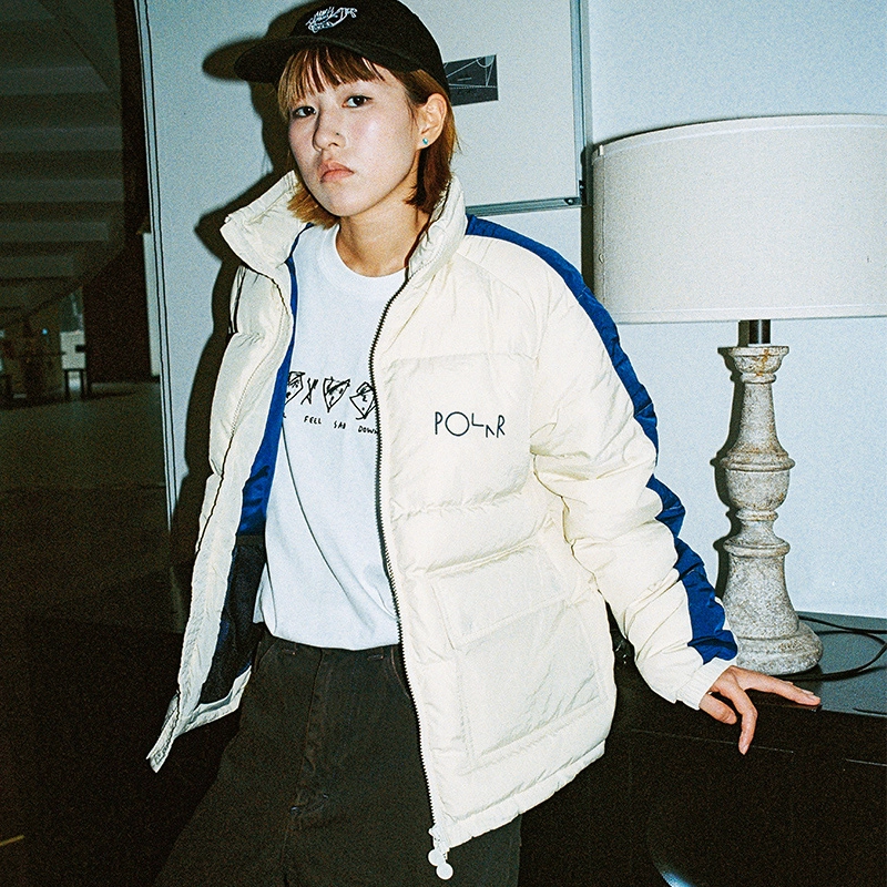 POLAR SKATE CO Stripe Puffer Logo