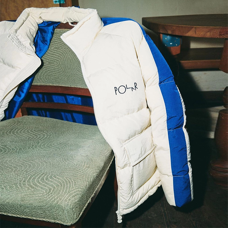 POLAR SKATE CO Stripe Puffer Logo