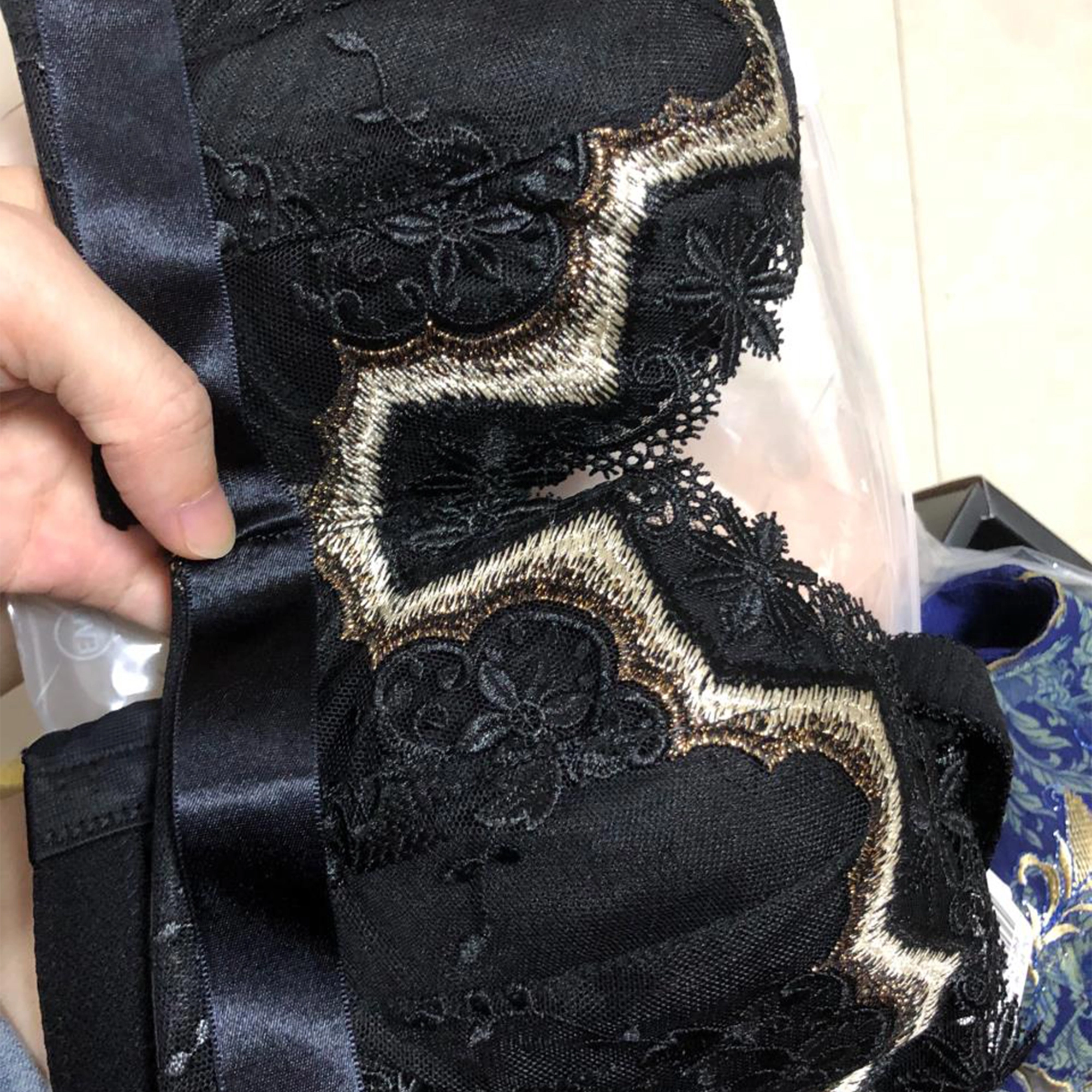 秀黛 女小胸聚拢性感胸罩上托收副乳硅胶文胸套装内衣 女款