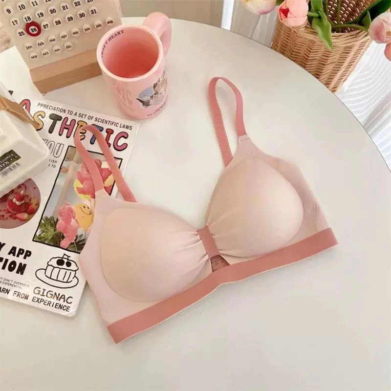 秀黛 甜美蝴蝶结小胸聚拢无钢圈无痕上托文胸 女款