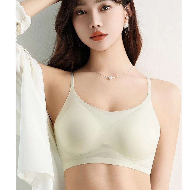 秀黛 无痕美背超薄冰丝隐形凉感小胸聚拢性感文胸 女款