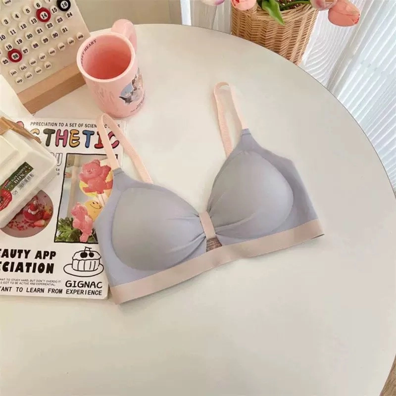 秀黛 甜美蝴蝶结小胸聚拢无钢圈无痕上托文胸 女款