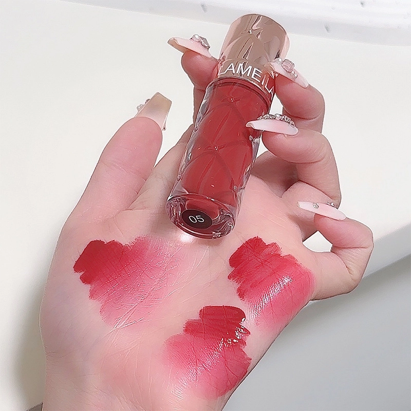 拉美拉 丝绒唇釉 镜面 易上色玻璃唇素颜显白